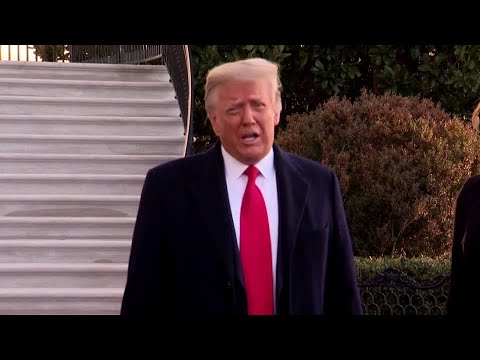 'A great honor,' Trump says as he exits the White House