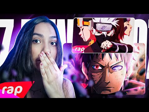 (MANOOOO!!) 2 EM 1 7MZ - Rap do Obito & Rap do Obito, Kakashi e Rin - NINJAS MERECEM PERDÃO - REACT