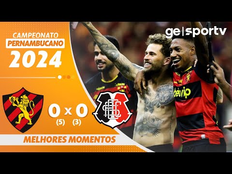 Gols e lances de Sport x Santa Cruz