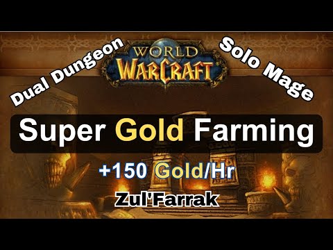 ZF Super Gold Farming Solo Mage Lvl 40-56 | New Strategy 2 Page +150 Gold/Hour