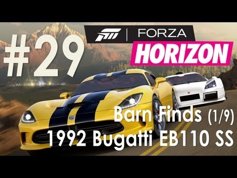 Forza Horizon - Walkthrough Part 29 - Barn Finds (1/9) - 1992 Bugatti EB110 SS