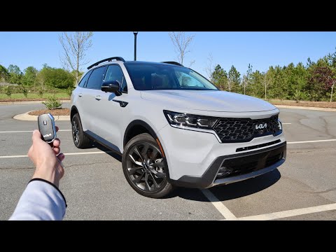 2022 KIA Sorento X Line SX Prestige AWD: Start Up, Walkaround, POV, Off Road, Test Drive and Review