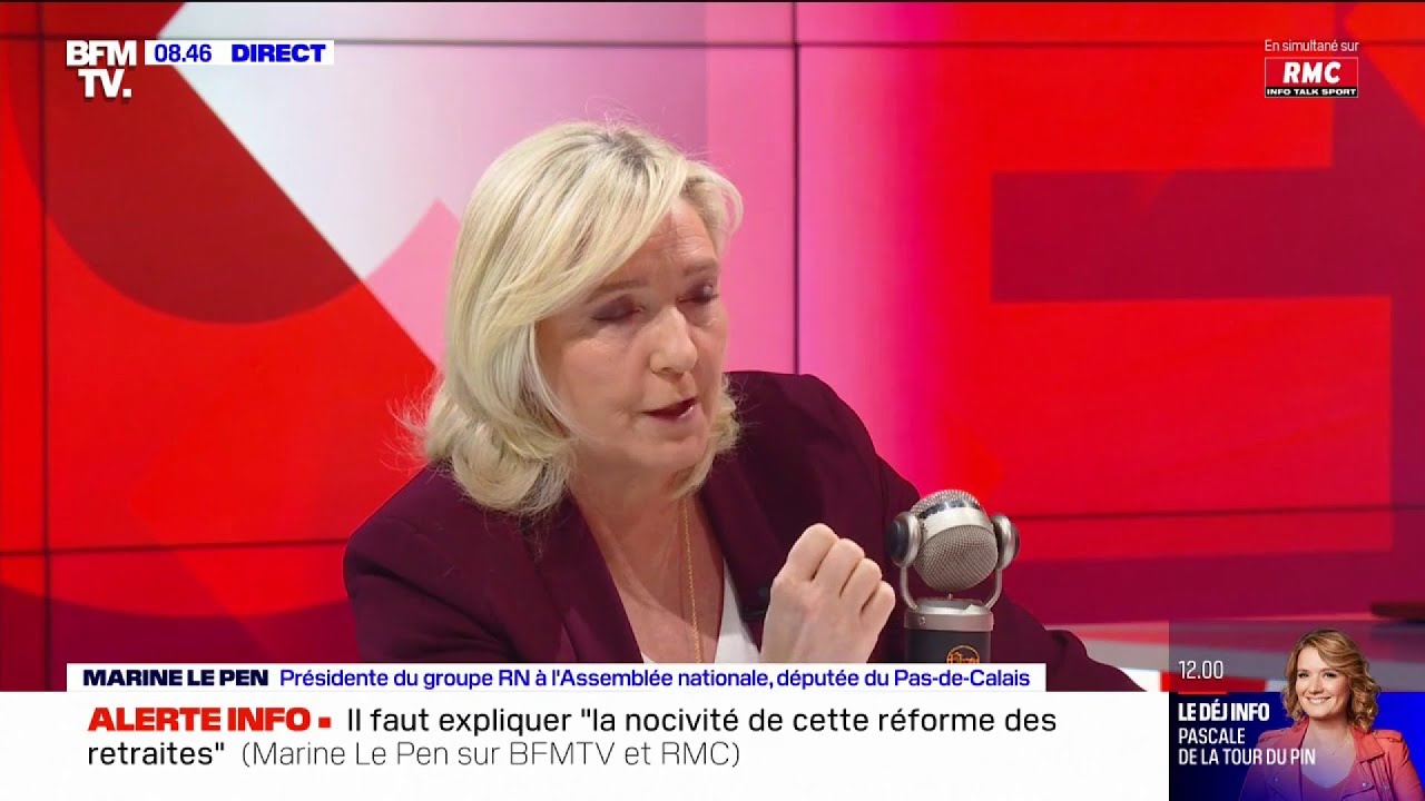 Le Pen : "Plus on travaille tôt, plus on travaille dur, plus on doit partir tôt."