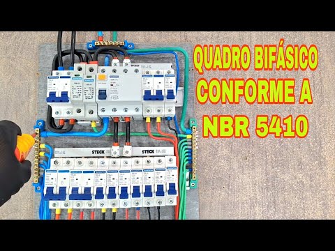 COMO INSTALAR UM QUADRO DE DISTRIBUIÇÃO BIFÁSICO COMPLETO