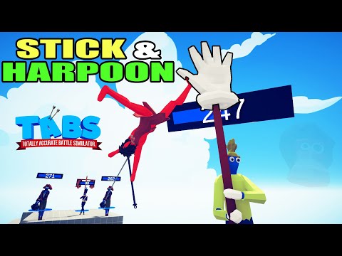 ✋Stick & Harpoon! Sticky Hand & Harpooner vs EVERY FACTION - Totally Accurate Battle Simulator TABS