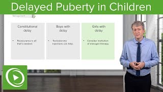 Delayed Puberty in Children – Pediatrics | Lecturio