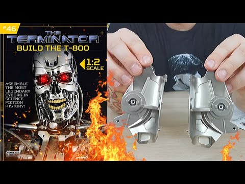 Build The Terminator T-800 Issue 46 - Working On The Right Pelvis (Speed Build)