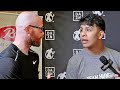 JAIME MUNGUIA OPPONENT CRASHES INTERVIEW; ASKED WHEN HE WILL FIGHT SOMEONE GOOD