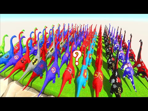 ALL BRACHIOSAURUS DEATH FALL ► Animal Revolt Battle Simulator