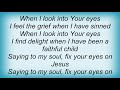 Twila Paris - Fix Your Eyes Lyrics