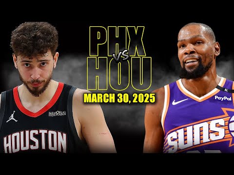 Houston Rockets vs Phoenix Suns Full Game Highlights - March 30, 2025 | NBA Regular Season