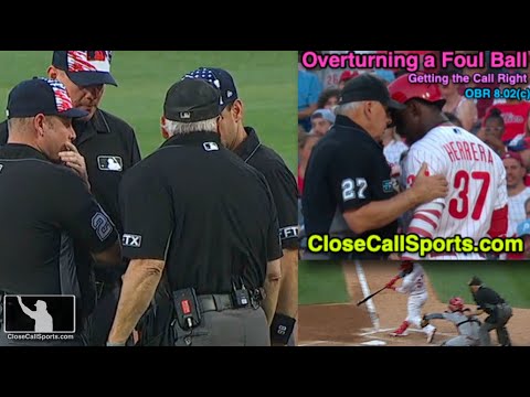 Ask UEFL - Larry Vanover's Reversed Foul Ball Call on Sunday Night Baseball