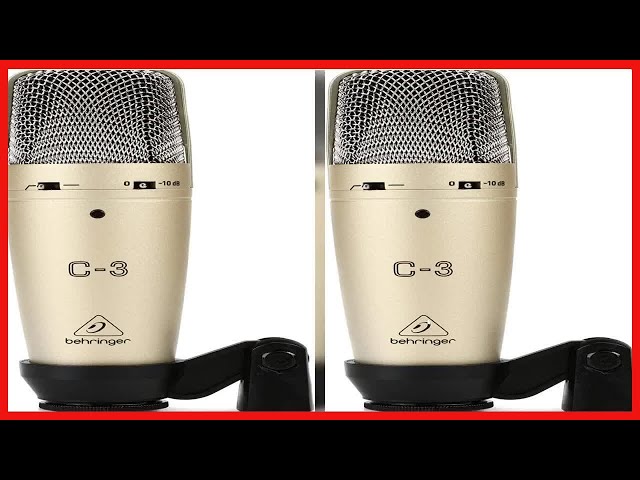 Vídeo relacionado con Behringer C-3 Dual-Diaphragm Condenser Microphone, XLR Output, Requires 48V Phantom Power, for Audio Interfaces & Mixers