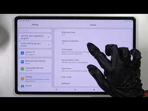 How to Activate Auto-Brightness on LENOVO TAB P12 PRO - Set Up Adaptive Brightness