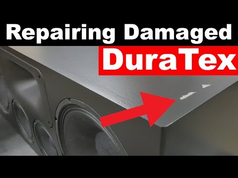 How To Repair Damaged DuraTex Speaker Coating