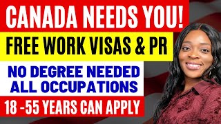 Free CANADA WORK VISA | Come WITHOUT A Job Offer