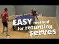 Easy method for returning serves (beginner / intermediate level)