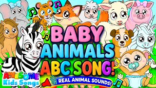 Baby Animals ABC Song 🐾 A to Z Fun! Learn Letters & Adorable Animal Sounds
