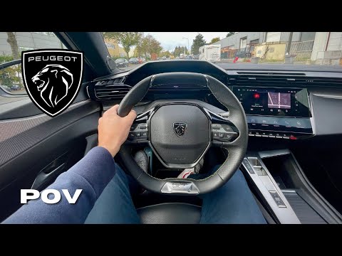 2023 NEW PEUGEOT 308 GT Pack (130 hp) POV Test Drive in 4k