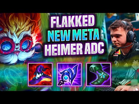 FLAKKED TRIES NEW META HEIMERDINGER ADC! - G2 Flakked Plays Heimerdinger ADC vs Ezreal! |