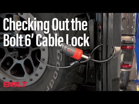 How to Set & Install the Bolt Lock 6' Cable on Jeep Wrangler JL — Securing Action Trax on My Spare