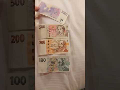 Achtung! Bitte darauf Achten! echte Tschechische Kronen sehen so aus CZK Prag Praha 01.2024