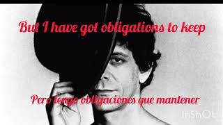 lou Reed don't talk to me about work subtitulos y lyrics