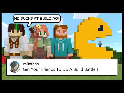 Minecraft But, My Friends Have A Build Battle.. | Minecraft Top Comment #18