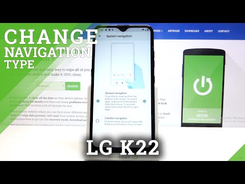 How to Change Navigation Buttons to Gestures in LG K22 – Find Gestures Option