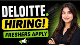Deloitte Hiring 2026 || Associate Analyst | Freshers Eligible | BE/BTech | Apply Now