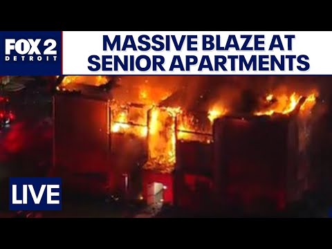 Live: Massive fire in Southgate American House