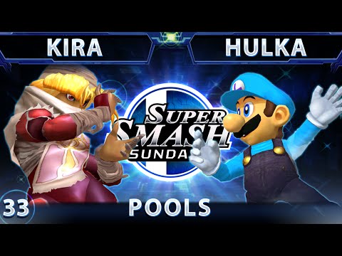 SSS 33 Kira (Fox) Vs. Hulka (Luigi) SSBM - Pools - Smash Melee