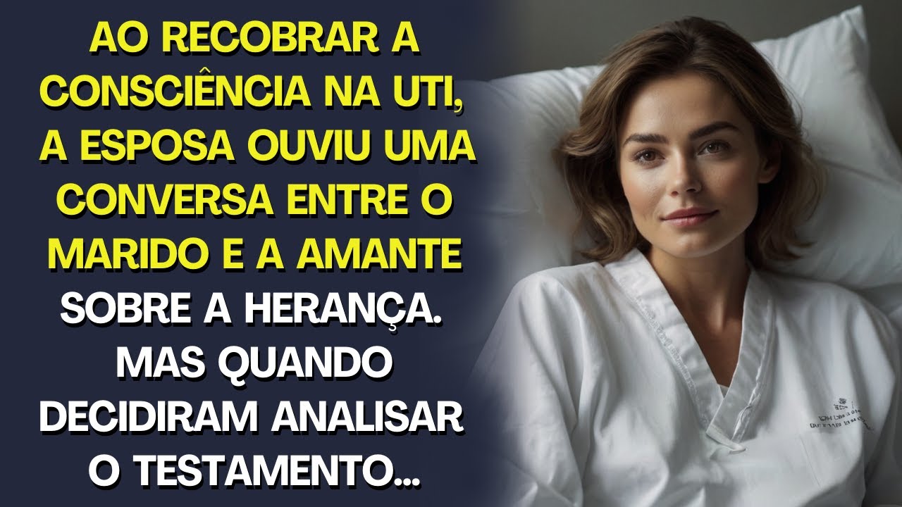 Ao despertar na UTI, ouviu o marido e a amante falando da herança. Mas, ao procurarem o testamento..