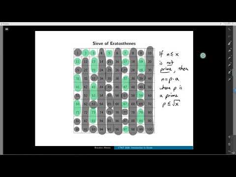 CTNT 2020 - Sieves (by Brandon Alberts) - Lecture 1