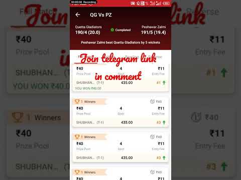 vision11 live winning proof