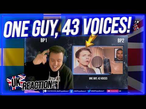 One Guy 43 Voices Reaction - Super Talented!