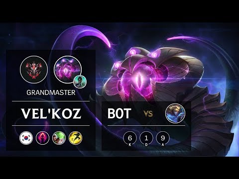 Vel'Koz Bot vs Ezreal - KR Grandmaster Patch 9.18