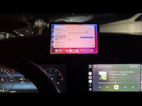 iPad on Car Dashboard