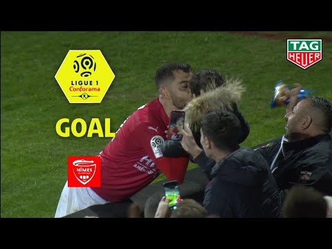 Goal Téji SAVANIER (90'+2 pen)/Nîmes Olympique - RC Strasbourg Alsace (2-2)(NIMES-RCSA)/2018-19