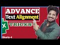 Advance Text Alignment Tricks In Excel Excel Tips And Tricks In Hindi Excel Tutorial