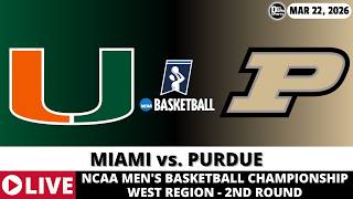 MIAMI VS PURDUE 🏀 NCAAM Basketball Game Score Radio Play-by-Play