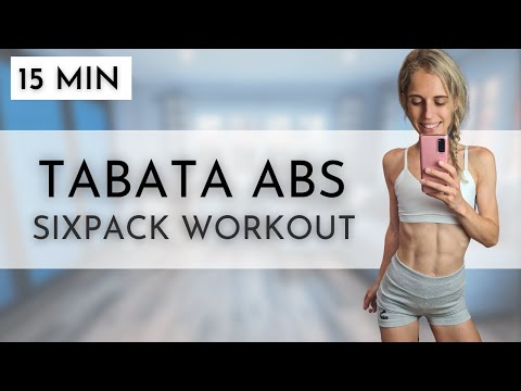 15 MINUTE TABATA ABS AT HOME - SIXPACK AB WORKOUT - NO EQUIPMENT - NO REPEAT
