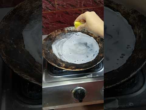 How to clean aluminium Tawa in 10 min  #shorts #youtubeshorts