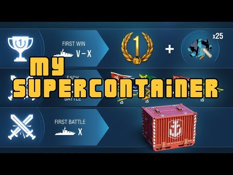 Opening my Super Containers from the Event ! World of Warships