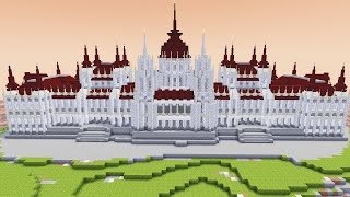 【マイクラ】ハンガリー国会議事堂の作り方 - 壮大なゴシック建築を完全再現