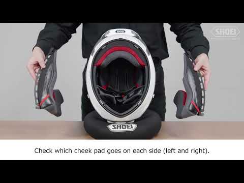 [ SHOEI Official ] How to remove and attach the TYPE-P cheek pads