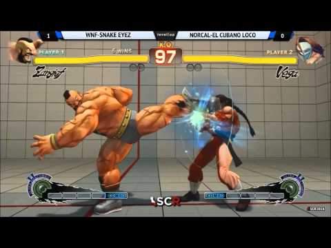 SSF4AE WNF SNAKE EYEZ VS NORCAL EL CUBANO LOCO - Socal Regionals 2014 Day 1