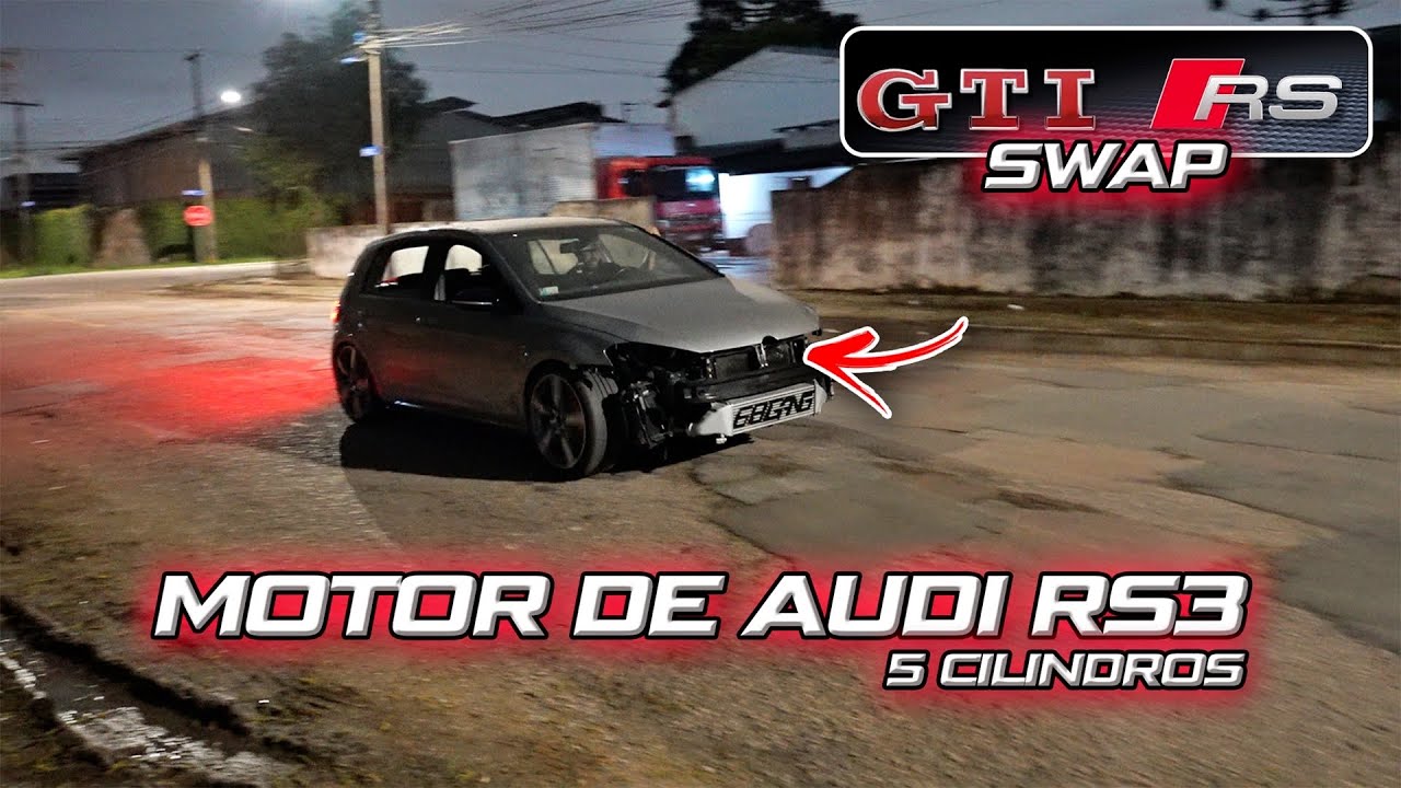 FINALMENTE SAIMOS NA RUA TESTAR O GTI MK7 COM SWAP DE RS3 🙌🏻  *UNICO DO BRASIL🇧🇷*