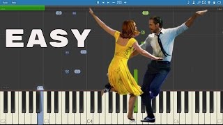How to play Mia & Sebastian's Theme EASY Piano Tutorial - La La Land Late For The Date