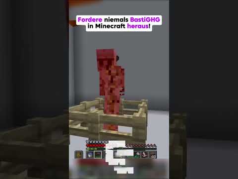 Never challenge BastiGHG in Minecraft!